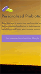 Mobile Screenshot of personalizedprobiotics.com